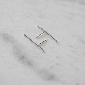 line earrings