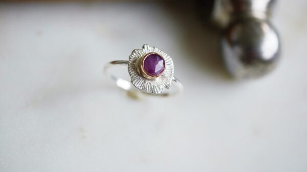 Sapphire Bud ring