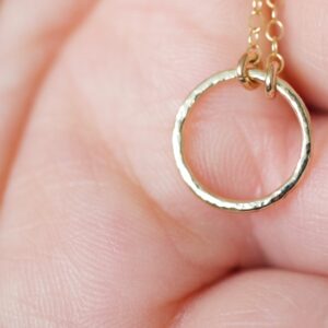 14K Gold Eternity necklace