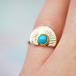 Midas Is Melting . Gold + Round Turquoise