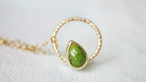 Sonoran Turquoise + Solid Gold Circle